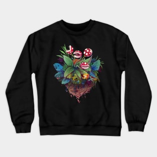 Garden full of Piranha plants Crewneck Sweatshirt